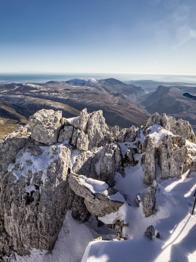 Gréolières-Les-Neiges, la station de ski vue mer