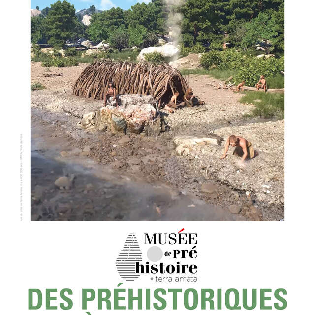 Des hommes préhistoriques à la plage