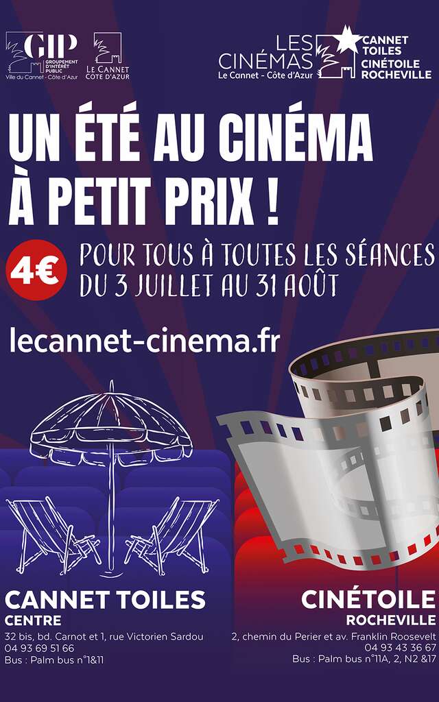 Les Vacances au Ciné au Cannet Toiles