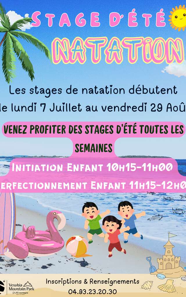 Stage d'été natation